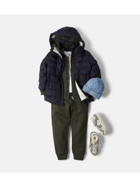 Hoodie Moncler Enfant πράσινο