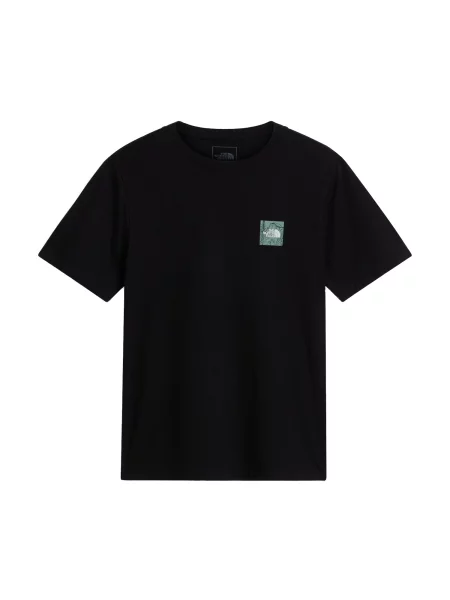 THE NORTH FACE Tricou Monte verde smarald / negru alb