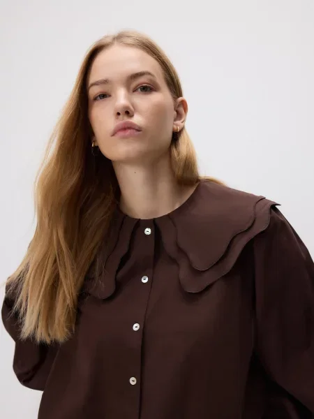 Рубашка Reserved коричневая