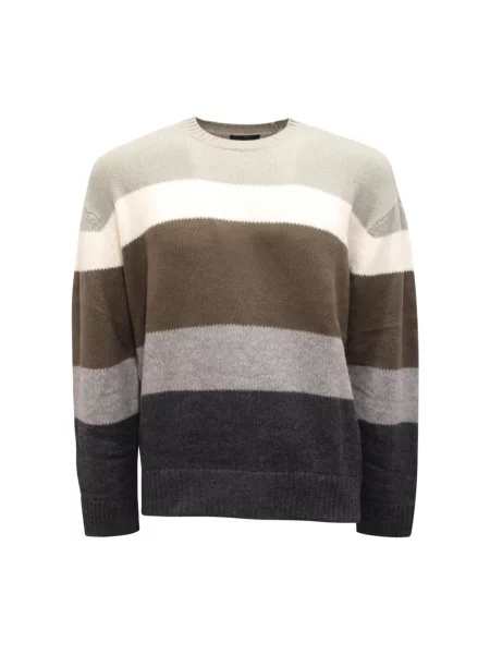 Wielobarwność sweter Armani szary