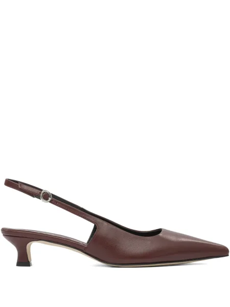 Pantofi cu toc Aeyde slingback roșu