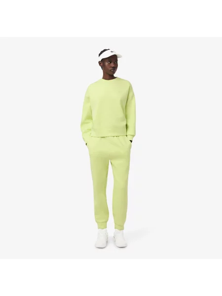 Lacoste Bluza Oversize Z Dwustronnego Dżerseju zielona