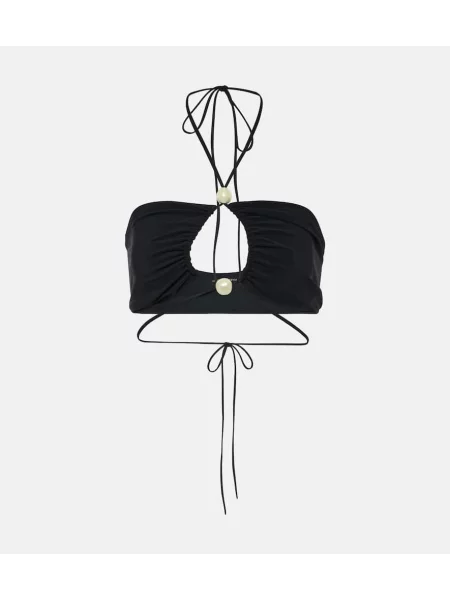 Bikini Magda Butrym z koralikami czarny