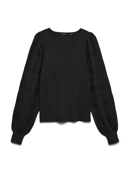 VERO MODA Pulover VMNewlimone' negru