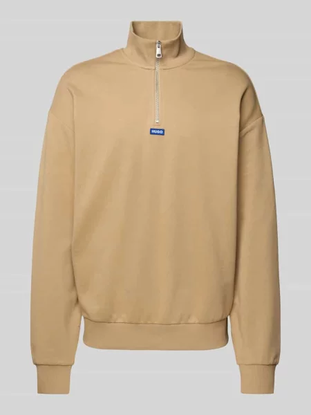 Bluza z kołnierzem beżowa