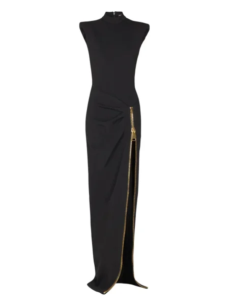 Rochie maxi Balmain de costum negru