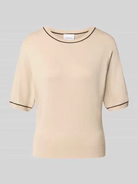 Sweter w kroju regular fit z mieszanki w imitacji dzianiny Comma