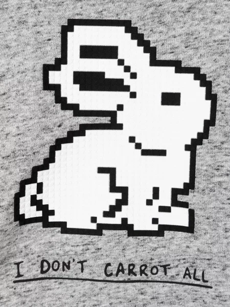 Bluza z kapturem dziecięca Mostly Heard Rarely Seen 8-bit szara