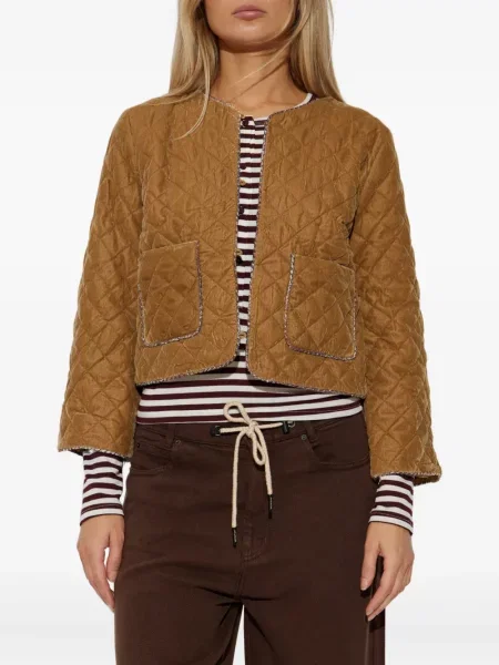 Geacă Munthe de catifea galben