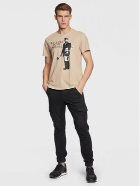 Guess Tricou Dre Regular Fit bej