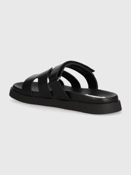 Kožené pantofle Steve Madden Missile černá
