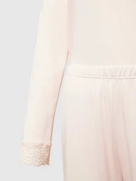 Piżama z obszyciem koronką Hanro