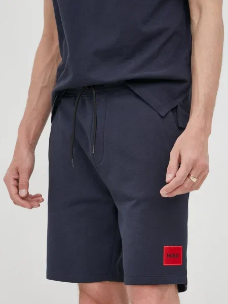 Hugo pantaloni scurti din barbati albastru marin bej