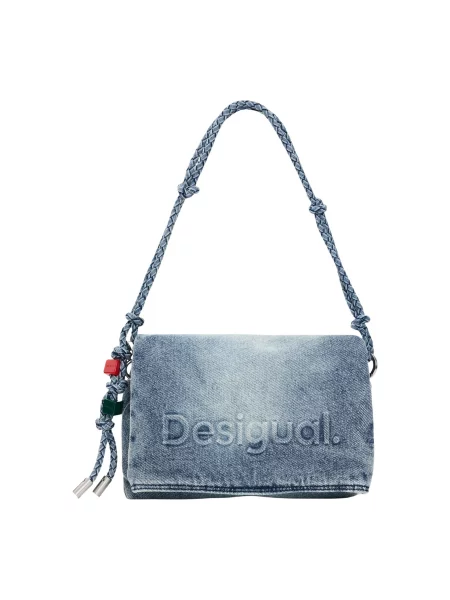 Torebka Desigual z autografem niebieska