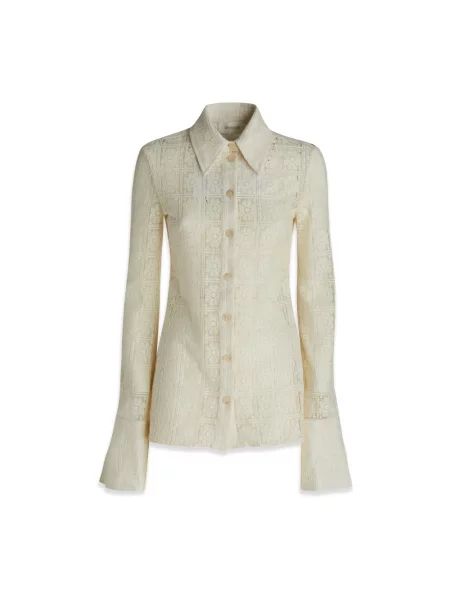 Koszula Sportmax koronkowa beżowa