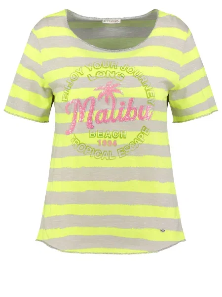 Key Largo Tricou Malibu galben neon / amestecat / verde închis / roz pitaya gri