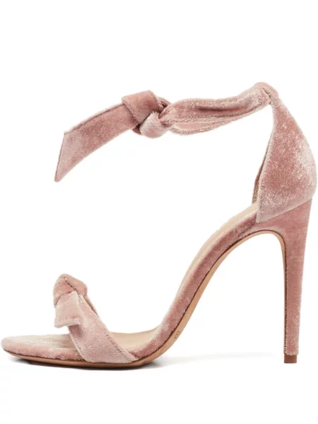 Sandale Alexandre Birman de catifea roz