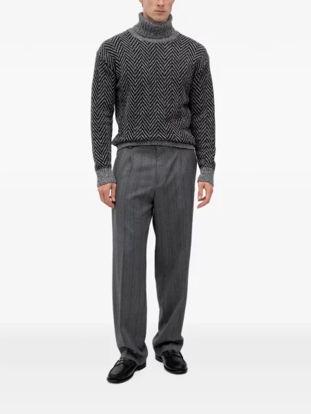 Heláncă Hugo cu model herringbone negru