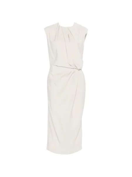 Rochie midi Phisique Du Role până la genunchi de costum gri