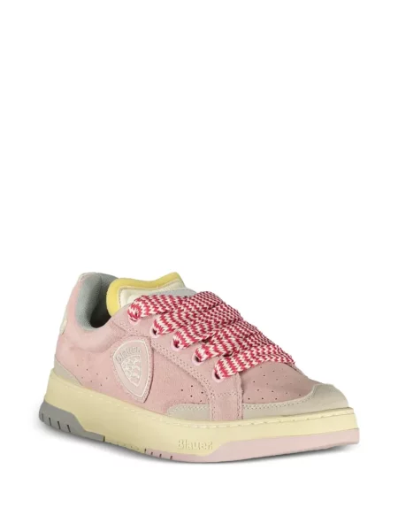 Fűzős szarvasbőr sneaker Blauer rózsaszín