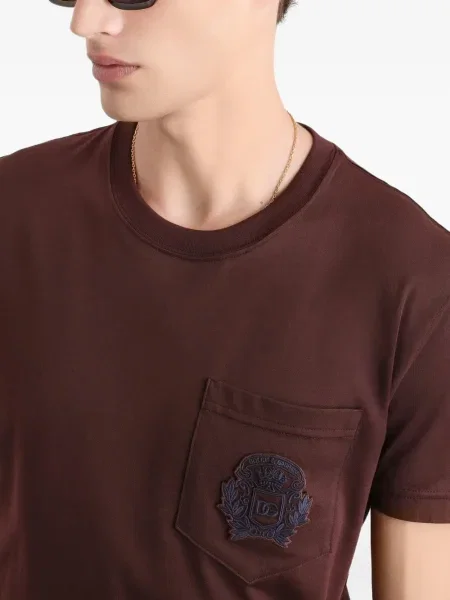 Тениска Dolce & Gabbana кафяво