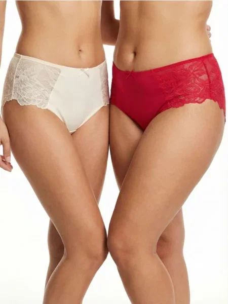 Бразилійські трусики з високою талією – набір 2 штуки різнобарвний