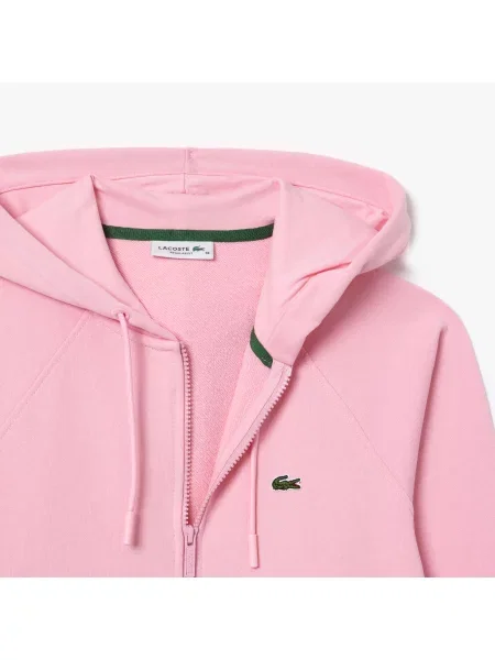 Bluza z kapturem Lacoste różowa