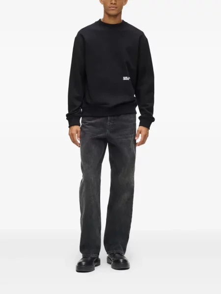 Hanorac Karl Lagerfeld Jeans cu imagine negru