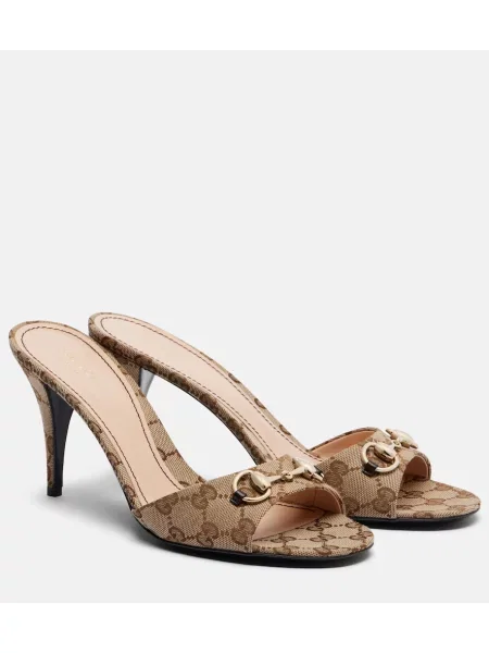 Platno mules Gucci bež