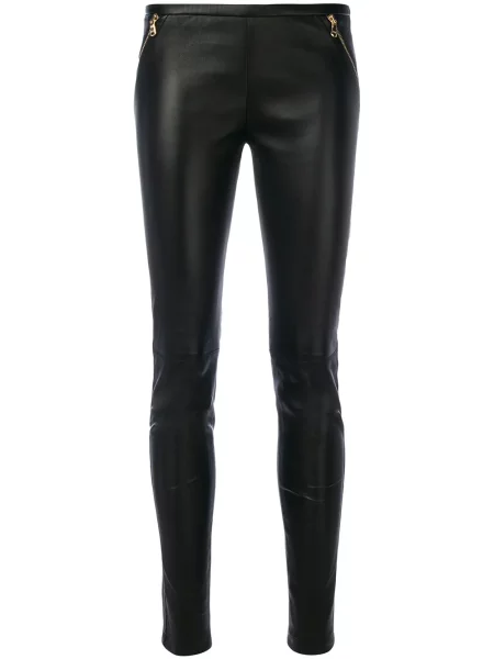 Pantaloni Pucci din piele negru