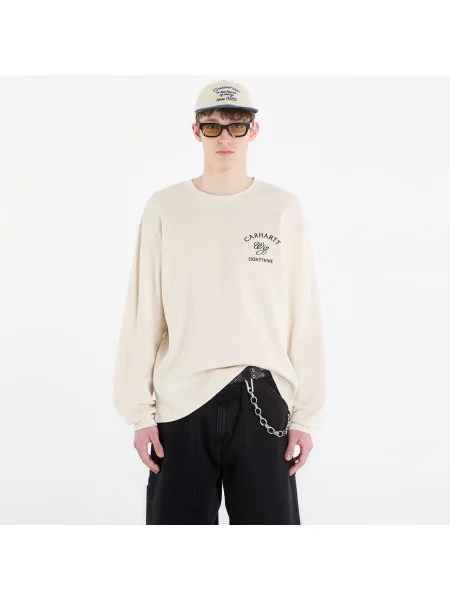 Тениска Carhartt WIP L/S Eightynine Waffle T-Shirt UNISEX Natural/ Black XL черно