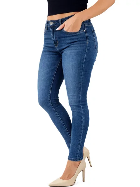 Blugi cu talie înaltă M.sara cu talie înaltă negru