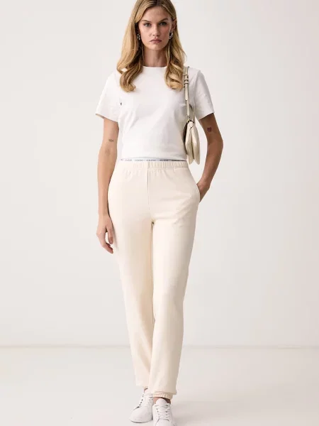 Guess Pantaloni trening Crem bej