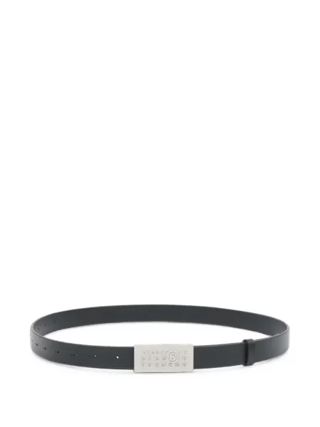 Cu centură curea Mm6 Maison Margiela din piele negru