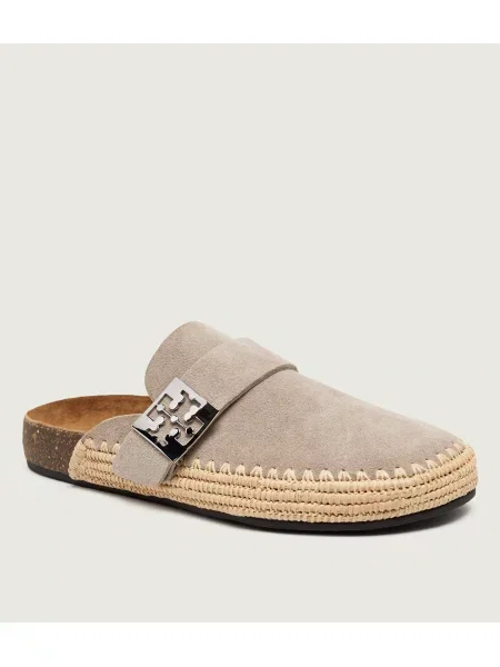 TORY BURCH Mules încălțăminte Mellow | piele întoarsă bej