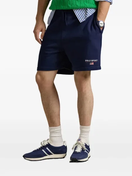 Ριγέ δερμάτινος κάλτσες Polo Ralph Lauren με κορδόνι μαύρο