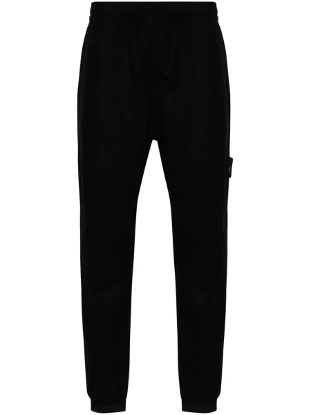 Pantaloni Stone Island cu strasuri negru