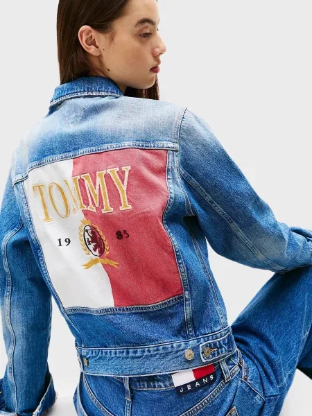 Джинсова куртка Tommy Jeans синя