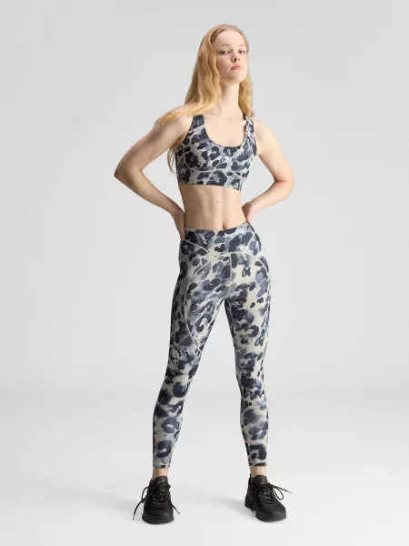 Леггинсы Adidas бежевые
