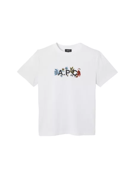 A.P.C. t-shirt t-shirt auguste GOTS damski biały