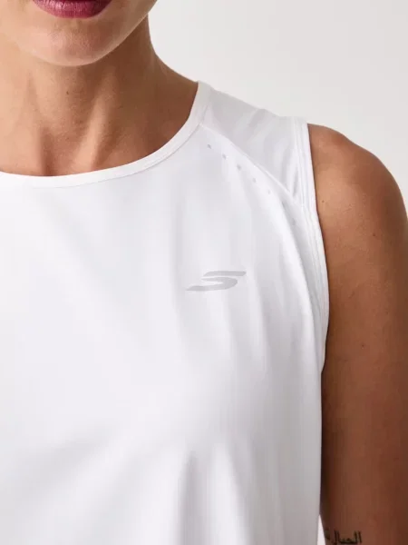 Skechers топ за трениране дамски бяло