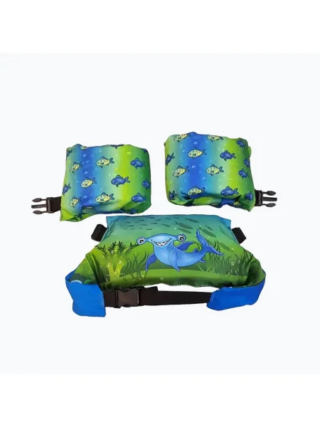 Aquarius Puddle Jumper детска жилетка за плуване Shark green зелено