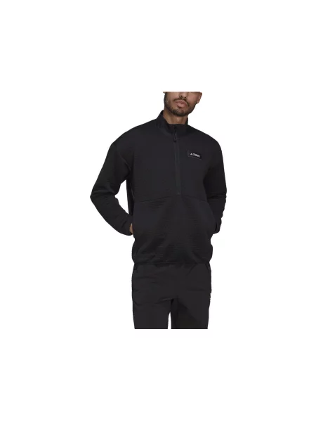 Fleece szvetter Adidas fekete