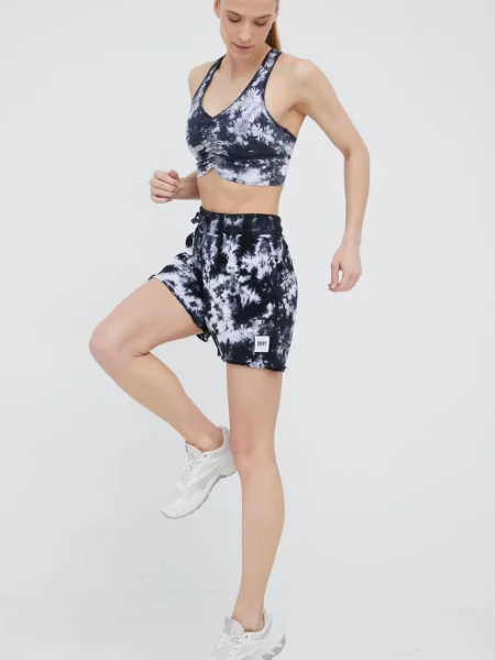 Спортен сутиен Dkny с десен черно