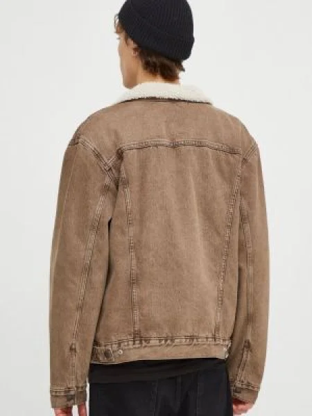 Levi's geaca jeans barbati maro de tranzitie verde