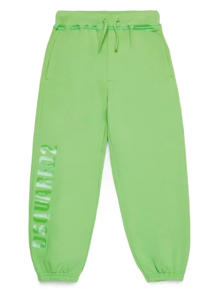 Spodnie dziecięce Dsquared2 zielone