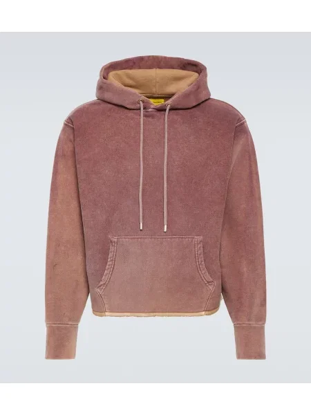 Флийс суичър с качулка Notsonormal кафяво