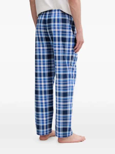 Kαρό σορτς Polo Ralph Lauren με σχέδιο με κορδόνι μπλε