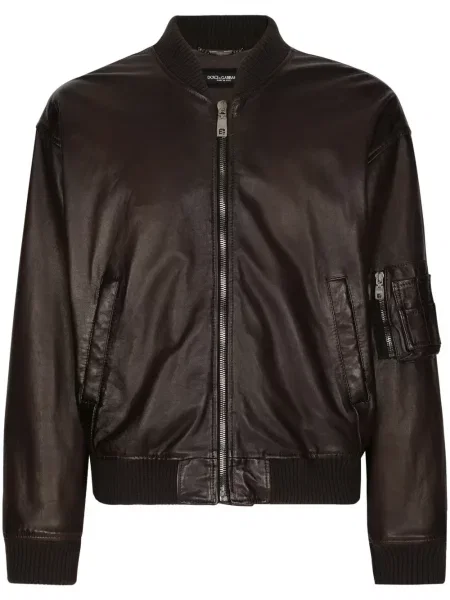 Geacă bomber Dolce & Gabbana maro