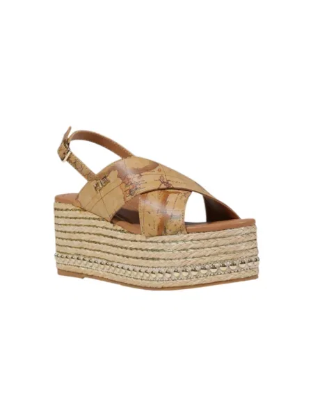 Sandali Alviero Martini Prima Classe s platformo bež